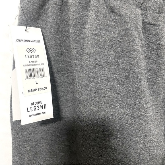 LEG3ND Women’s Freeform Fleece Pocket Straight Leg Sweatpants Gray Size Large - Picture 6 of 9